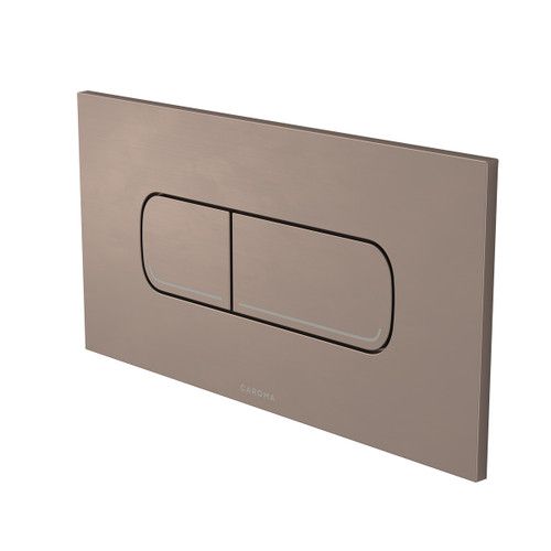 Invisi Series II Oval Dual Flush Plate and Buttons (Metal) Brushed Bronze [322103]