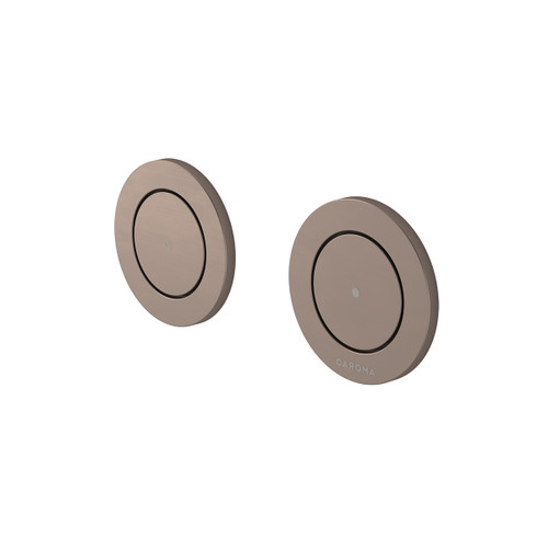Invisi Series II Round Dual Flush Remote Buttons (Plastic) Brushed Bronze [322110]