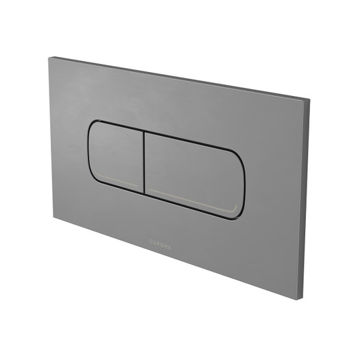 Invisi Series II Oval Dual Flush Plate and Buttons (Metal) Gunmetal [322083]