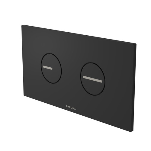 Invisi Series II Round Dual Flush Plate and Buttons (Plastic) Matte Black [322084]