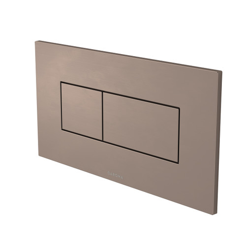 Invisi Series II Rectangle Dual Flush Plate and Buttons (Metal) Brushed Bronze [322081]