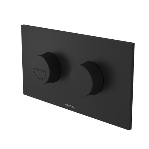 Invisi Series II Round Dual Flush Plate and Buttons (Plastic) Matte Black [322085]