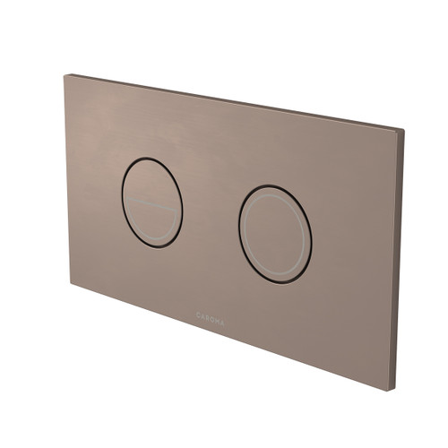 Invisi Series II Round Dual Flush Plate and Buttons (Metal) Brushed Bronze [322074]