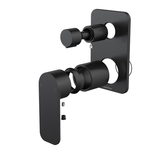 Luna II EasySwitch Bath or Shower Mixer with Diverter Trim Kit (Only) Black [326126]
