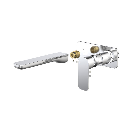 Luna II EasySwitch Wall Basin or Bath Mixer Trim Kit (Only) 180mm Chrome [326285]