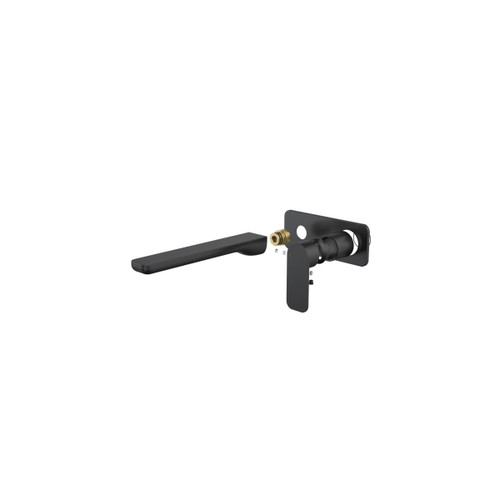Luna II EasySwitch Wall Basin or Bath Mixer Trim Kit (Only) 220mm Black [326176]