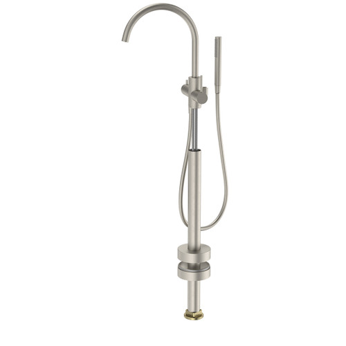 Liano II Freestanding Bath Filler with Hand Shower Brushed Nickel [323040]