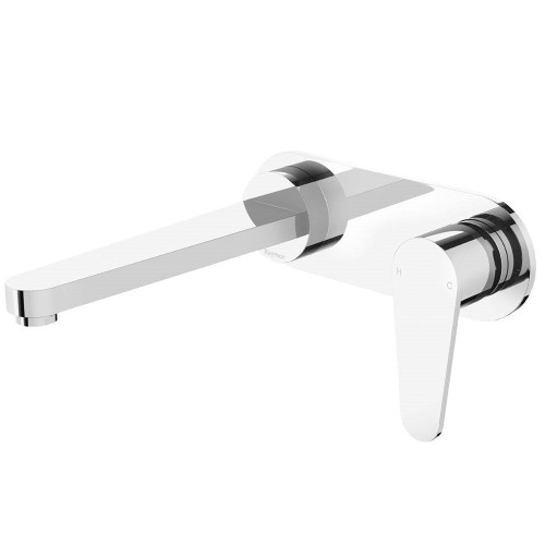 Alor Bath or Basin Mixer Set 180mm Spout Wall Chrome [133228]