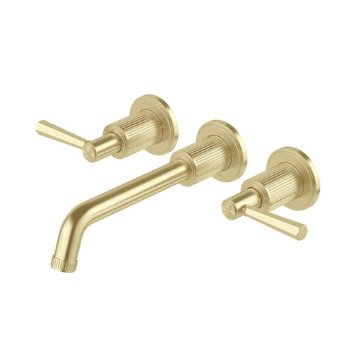 Wiltern Wall Basin or Bath Tap Set Brushed Gold [321554]