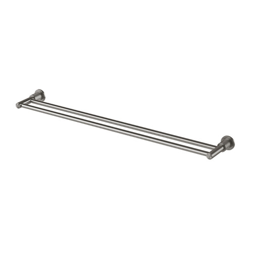 Wiltern Double Towel Rail 800mm Brushed Carbon [321544]