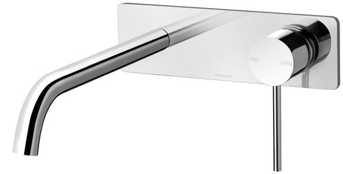 Vivid Slimline SwitchMix Wall Basin or Bath Mixer Set 230mm Chrome Lead Free [317106]