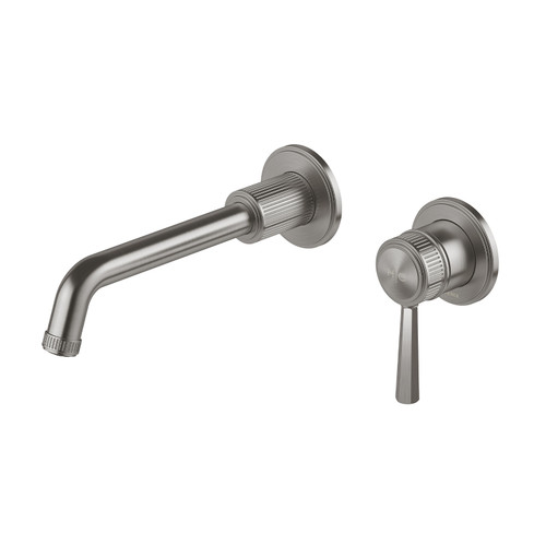 Wiltern SwitchMix Wall Basin or Bath Mixer Set Fit-Off Kit Brushed Carbon [321620]