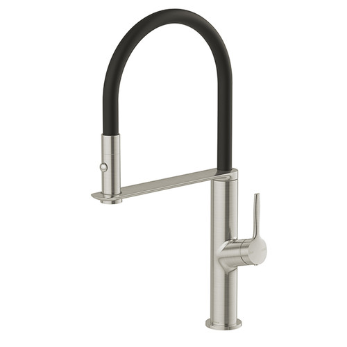 Vask Flexible Hose Sink Mixer 200mm Brushed Nickel [322409]