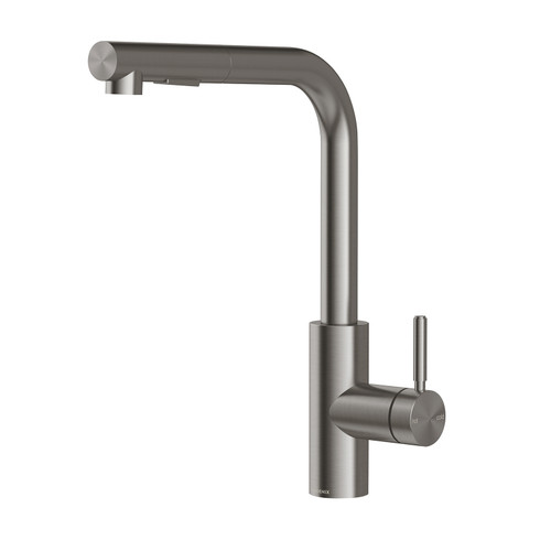 Vivid MKII Pull-Out Sink Mixer 230mm L Shaped Brushed Carbon [325379]