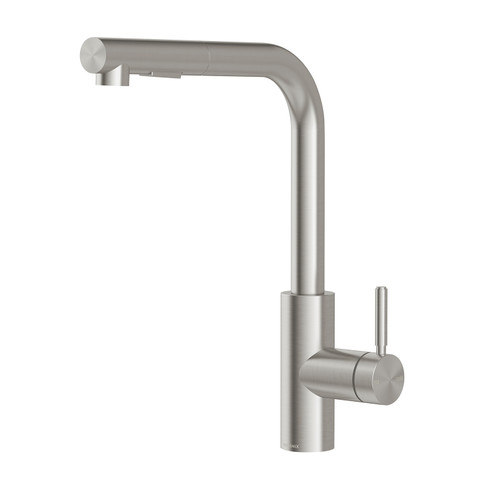 Vivid MKII Pull-Out Sink Mixer 230mm L Shaped Stainless Steel [325378]