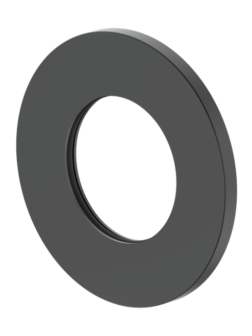 Ray 1 Wall Mixer Wall Plate (Only) Round 80mm Black [314826]