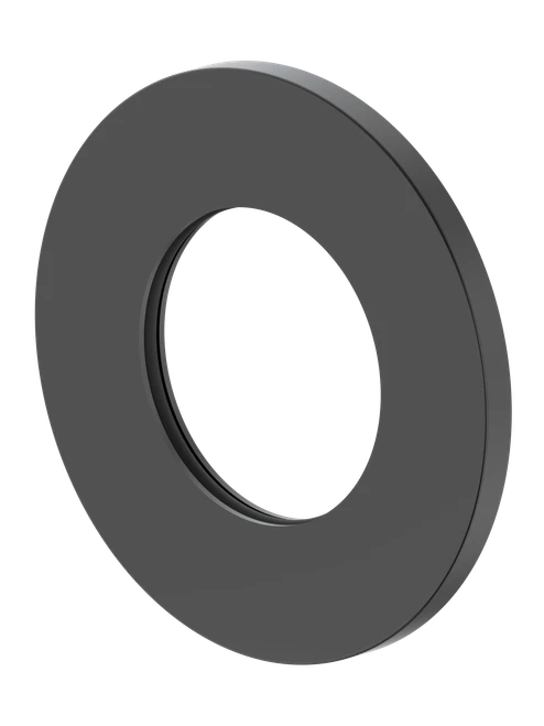 Ray 1 Wall Mixer Wall Plate (Only) Round 80mm Black [314826]