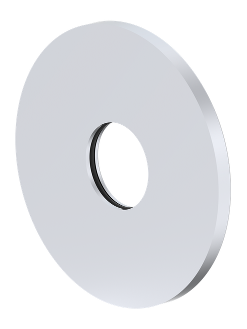 Ray 1 Spout Wall Plate (Only) Round 80mm Chrome [314831]