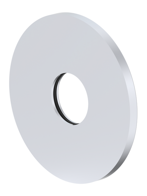 Ray 1 Spout Wall Plate (Only) Round 80mm Chrome [314831]