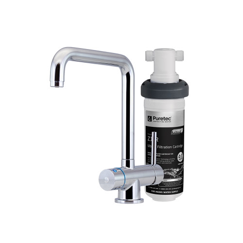 Quick Twist Filter System Using Ultra Z Filtration Technology with Tripla T5 Led Mixer Tap Lead Free [319763]