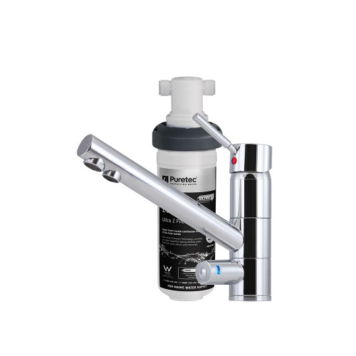 Quick Twist Filter System Using Ultra Z Filtration Technology With Tripla T1 Led Mixer Tap Lead Free [319759]