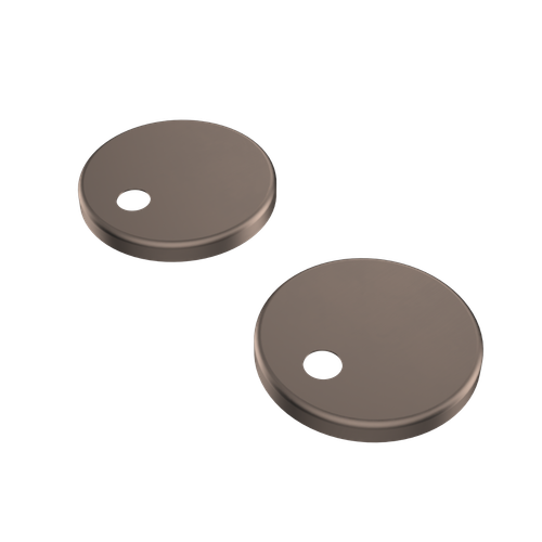 Contura II Toilet Seat Hinge Caps Brushed Bronze [299287]