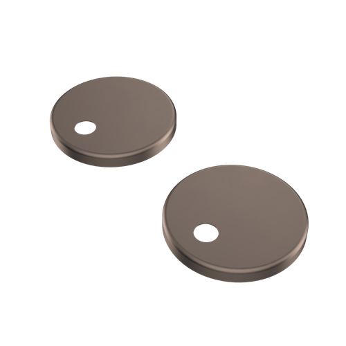 Contura II Toilet Seat Hinge Caps Brushed Bronze [299287]