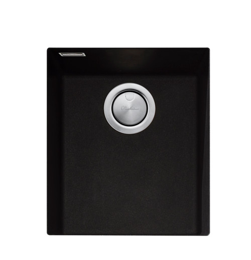 Santorini Standard Bowl Undermount Sink Black [321823]