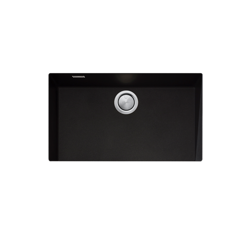 Santorini Black Mega Bowl Undermount Sink Black [321827]