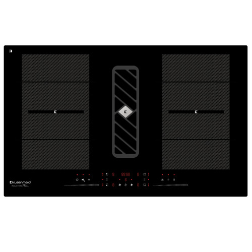 90cm Induction Cooktop with an inbuilt Air Extraction System Black [327408]