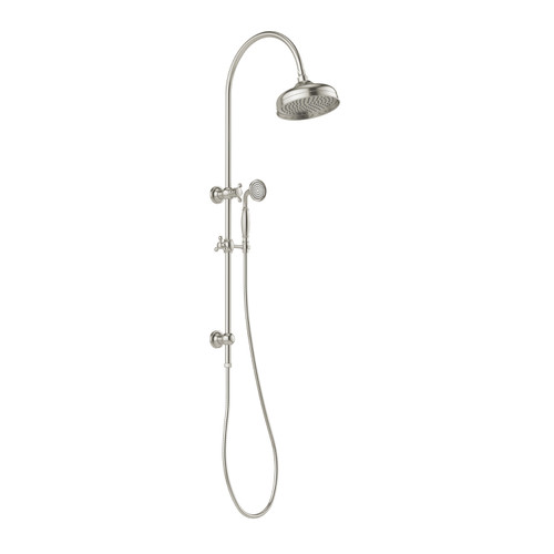 Cromford Twin Shower 210mm Rose Brushed Nickel [317902]