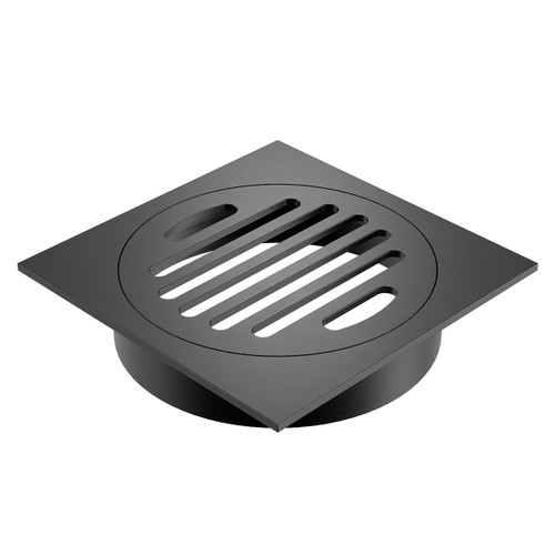 Square Floor Waste Grate 80mm Outlet Gunmetal [327302]