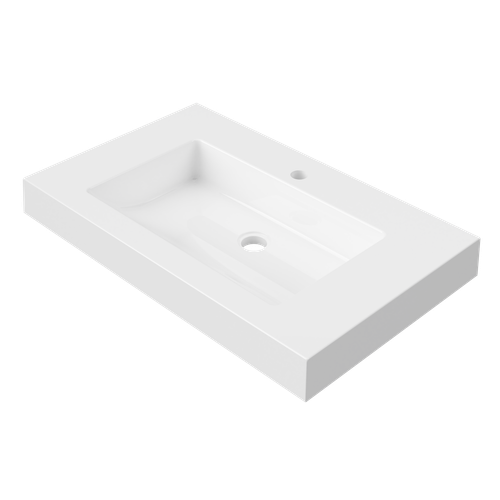 Essential Wall Mount Single Bowl 750mm 1 Tap Hole [326239]