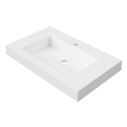 Essential Wall Mount Single Bowl 750mm 3 Tap Holes [326210]