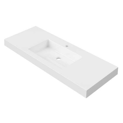 Essential Wall Mount Single Bowl 1200mm 1 Tap Hole [326215]