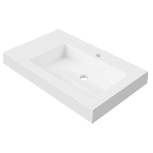 Essential Wall Mount Offset Bowl RH 750mm 3 Tap Holes [326188]