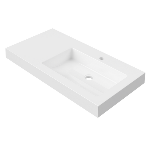 Essential Wall Mount Offset Bowl RH 900mm 3 Tap Holes [326242]