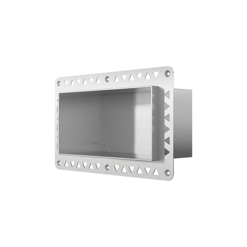 Foot Anook Shower Niche 200 x 100 x 90mm Polished Stainless Steel [314299]