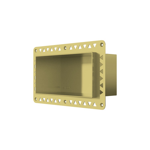Foot Anook Shower Niche 200 x 100 x 90mm Brushed Gold [314297]