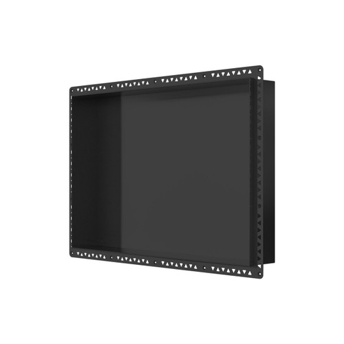 Anook Shower Niche 600 x 400 x 90mm Matte Black [314289]