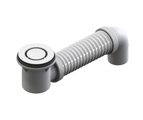 Pop-Down Bath Bend with Connector Matte White [317817]