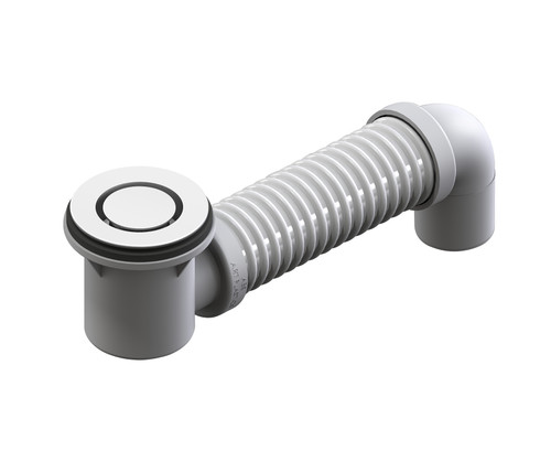 Pop-Down Bath Bend with Connector Matte White [317817]