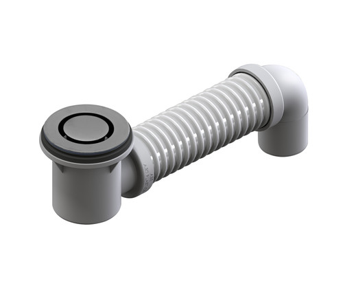 Pop-Down Bath Bend with Connector Titanium Grey [317897]