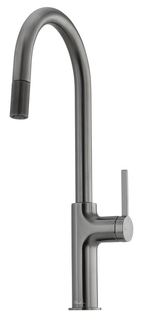 Vilo Gooseneck Pull-Out Sink Mixer Gunmetal [328548]