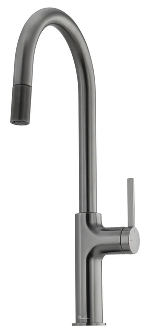 Vilo Gooseneck Pull-Out Sink Mixer Gunmetal [328548]