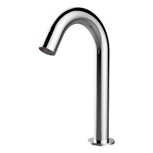 Mecca Hob Basin Sensor Tap (Curved Spout) 6Star Chrome Lead Free [321353]