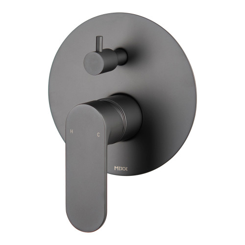Saffron Shower Diverter Mixer Gunmetal Lead Free [327260]