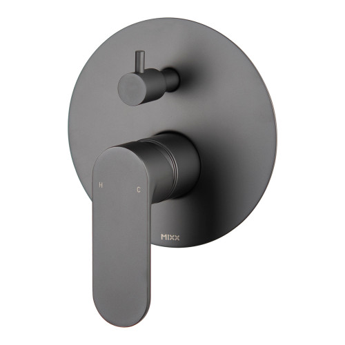 Saffron Shower Diverter Mixer Gunmetal Lead Free [327260]