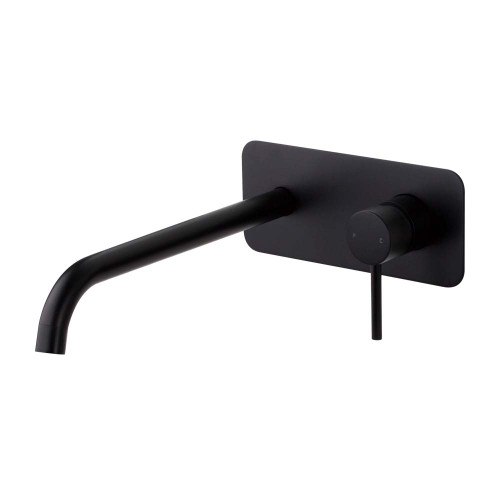 Anise Wall Plate Mixer with 250mm Spout Matte Black Lead Free [327263]