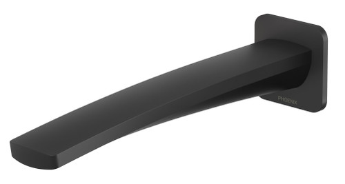 Mekko Wall Bath Spout 200mm Matte Black Lead Free [327480]